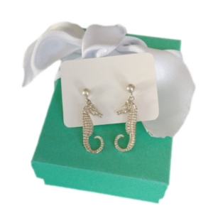 Sterling Silver Sea Horse Earrings